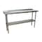 Bk Resources Work Table Stainless Steel Undershelf, Plastic feet 1.5" Riser 72"x18" SVTR-1872 - alternate 1